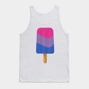 Bisexual Pride Flag Colored Ice Pop Tank Top